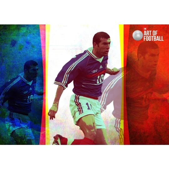 France Zinedine Zidane Legend Pop-art Digital Print