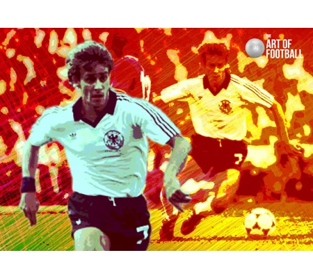 Germany Pierre Littbarski Iconic Legend Digital Print
