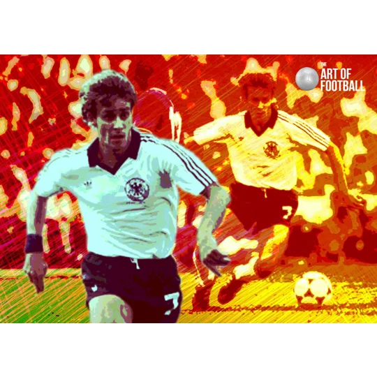 Germany Pierre Littbarski Iconic Legend Digital Print