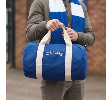 Gillingham-Inspired Retro Vintage Style Football Holdall Bag