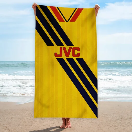 Gooners Retro 1993 Away Shirt-Inspired Beach Towel | Retro Football Accessory