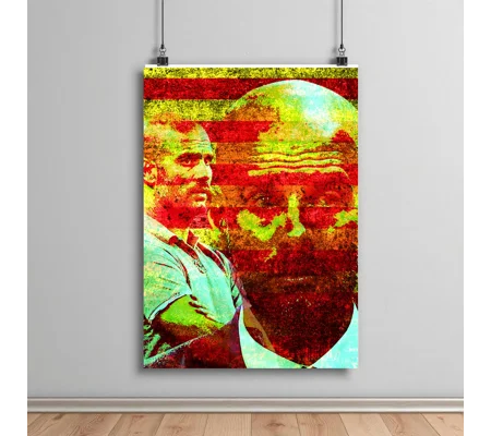 Pep Guardiola-Inspired Man City Tribute Football Art Poster