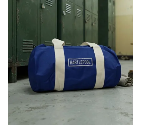 Hartlepool-Inspired Retro Style Football Holdall Barrel Kitbag