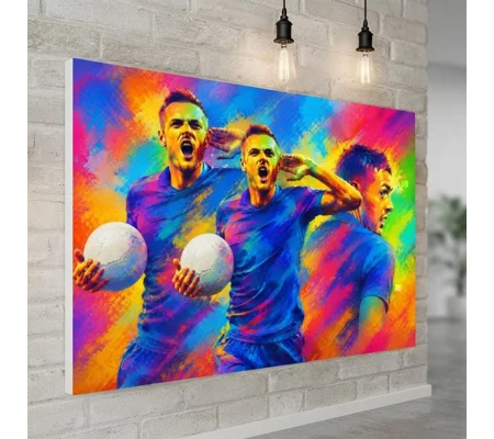 Having a Party | Leicester Vardy-Inspired Pop Art Canvas Print