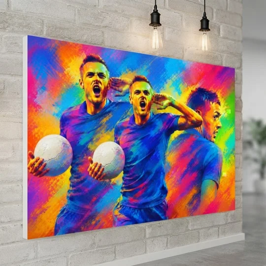 Having a Party | Leicester Vardy-Inspired Pop Art Canvas Print