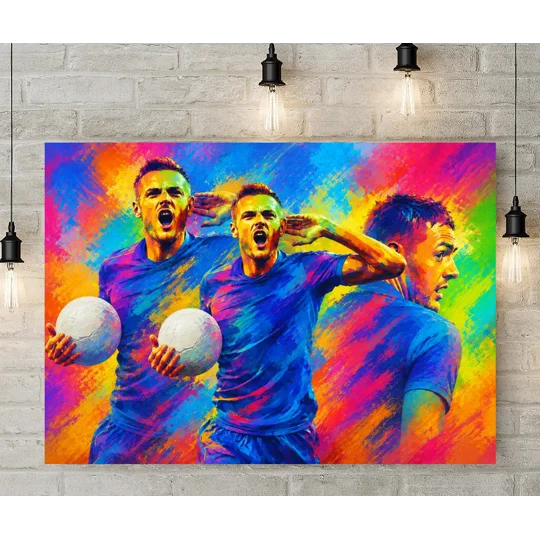 Having a Party | Leicester Vardy-Inspired Pop Art Canvas Print