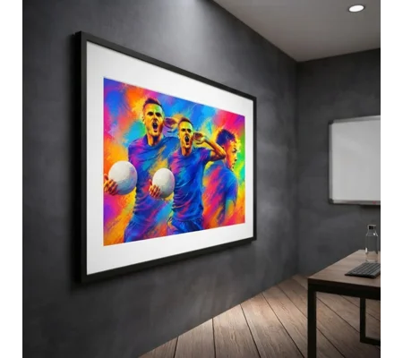 Having a Party | Leicester Vardy-Inspired Pop Art Framed Print