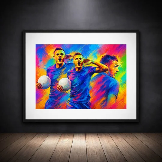 Having a Party | Leicester Vardy-Inspired Pop Art Framed Print
