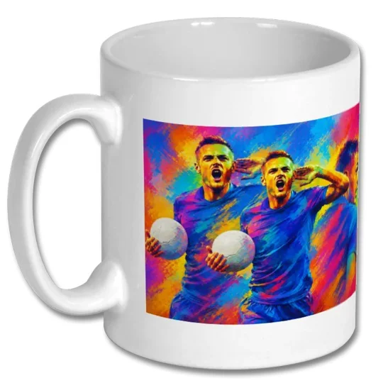 Having a Party | Leicester Vardy-Inspired Pop Art Gift Mug