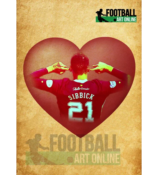 Hearts Toby Sibbick Football Poster