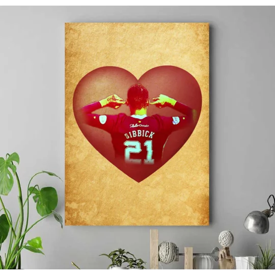 Hearts Toby Sibbick Football Canvas Print