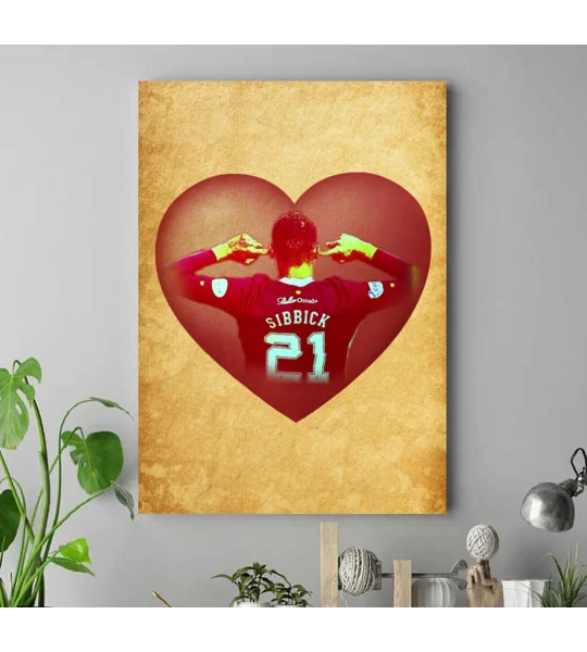 Hearts Toby Sibbick Football Canvas Print