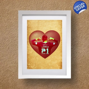 Hearts Toby Sibbick Framed Football Print