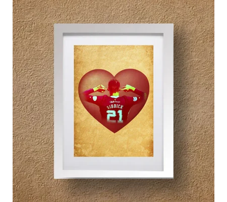 Hearts Toby Sibbick Framed Football Print