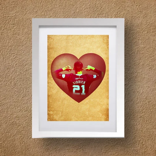 Hearts Toby Sibbick Framed Football Print