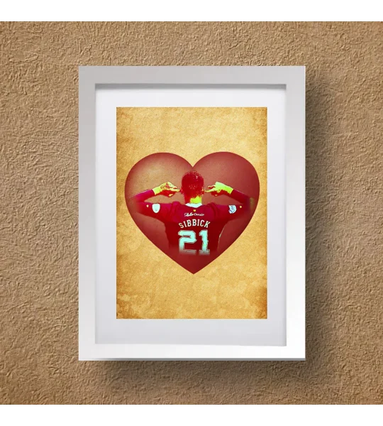 Hearts Toby Sibbick Framed Football Print