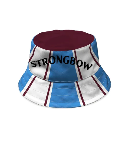 380gsm canvas Hearts 1995 away-inspired football bucket hat