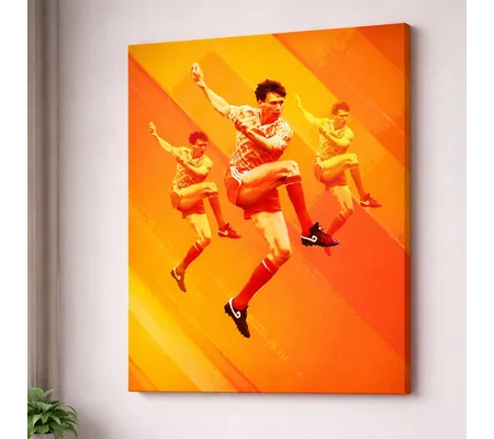 Holland Netherlands Van Basten-Inspired Canvas Wall Art Print