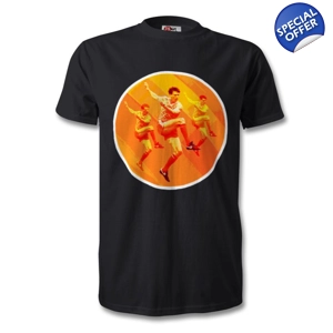 Holland Marco Van Basten Iconic Pop-art T-Shirt Black