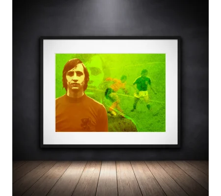 The Turn | Holland Netherlands Cruyff-Inspired Art | Football Soccer Framed Print