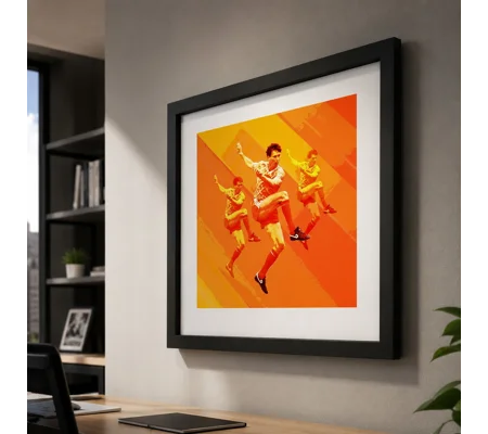 Holland Netherlands Van Basten-Inspired Framed Art Print