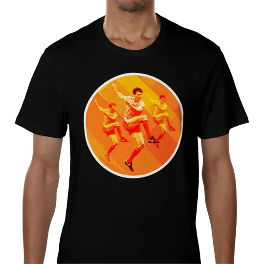 Holland Netherlands Van Basten-Inspired Tribute Black T-Shirt