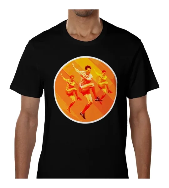 Holland Netherlands Van Basten-Inspired Tribute Black T-Shirt