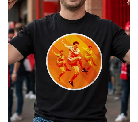Holland Netherlands Van Basten-Inspired Tribute Black T-Shirt