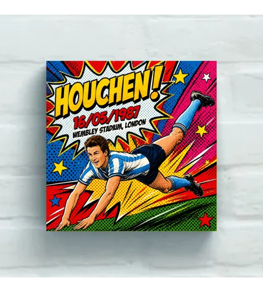 Houchen 1987 Coventry Football-Inspired Pop Art Tribute Canvas Wall Art