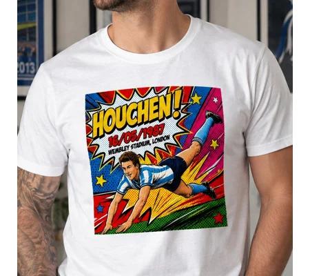 Houchen 1987 Coventry Football-Inspired Pop Art Tribute T-Shirt