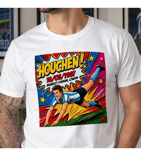 Houchen 1987 Coventry Football-Inspired Pop Art Tribute T-Shirt