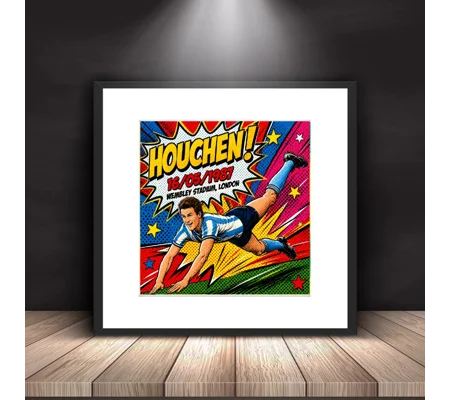 Houchen 1987 Coventry Football-Inspired Pop Art Tribute Framed Wall Art