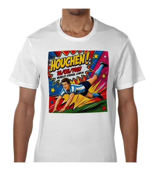Houchen 1987 Coventry Football-Inspired Pop Art Tribute T-Shirt
