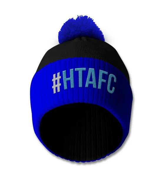 Huddersfield Embroidered Hashtag Retro-Style Bobble Hat