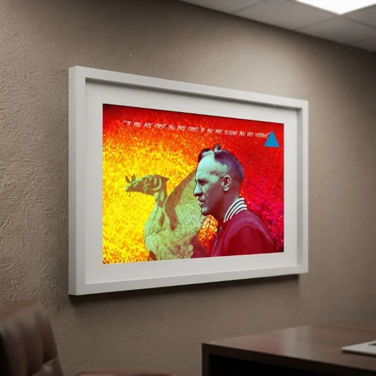 “If You Are First" Framed Print | Liverpool Inspired Bill Shankly Quote Wall Art