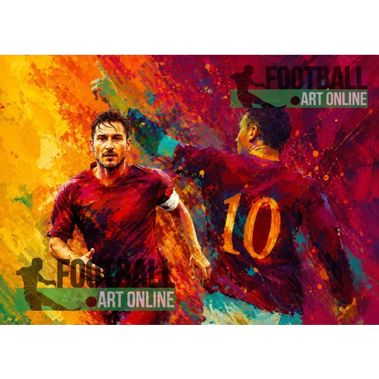 Il Capitano | Roma Totti-Inspired Tribute Digital Art Print