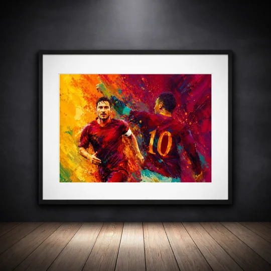 Il Capitano | Roma Totti-Inspired Tribute Framed Wall Art