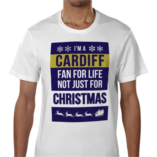 Cardiff Fan for Life Christmas T-Shirt