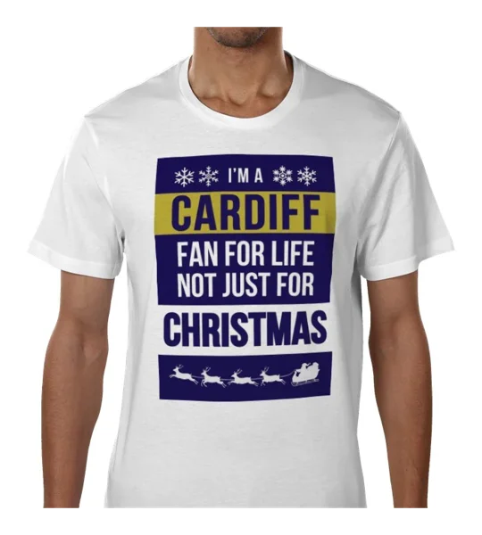 Cardiff Fan for Life Christmas T-Shirt