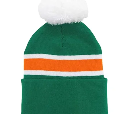 Ireland Colours Retro-Style Football Bobble Hat