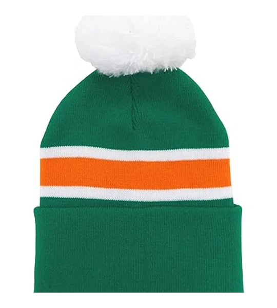 Ireland Colours Retro-Style Football Bobble Hat