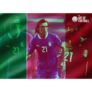 Italy Legend Andrea Pirlo Pop-art Digital Print