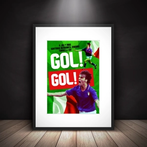 Italy Marco Tardelli 1982 World Cup Framed Print