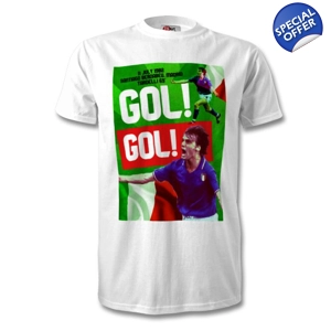 Italy Marco Tardelli 1982 World Cup T-Shirt