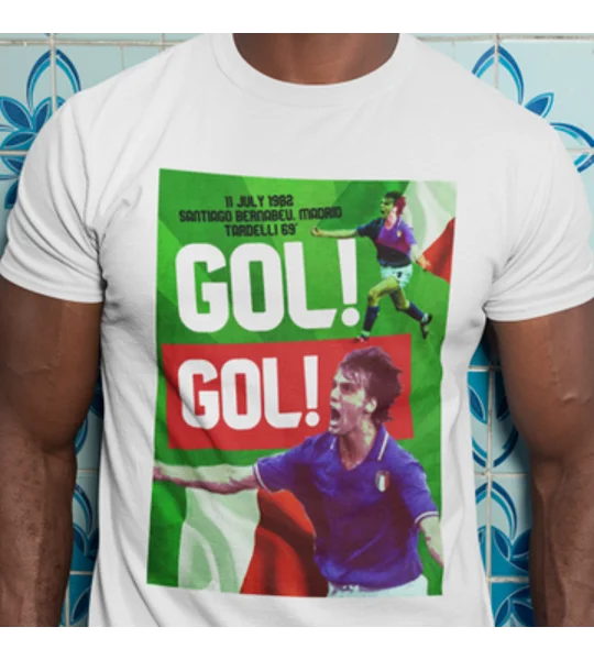 Italy Tardelli-Inspired 1982 World Cup Celebration Fan T-Shirt