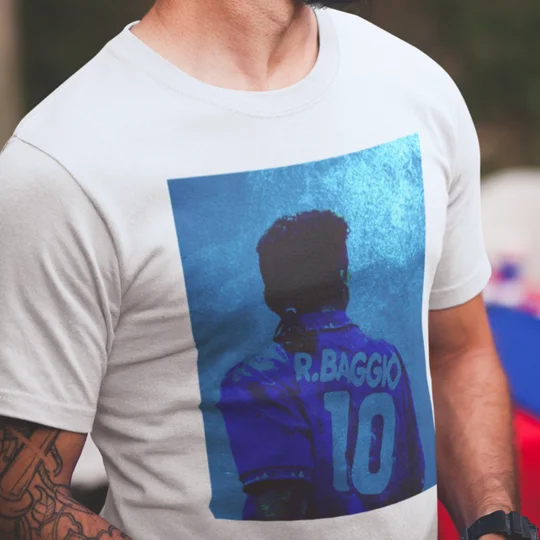 Italy Roberto Baggio Iconic Legend T-shirt