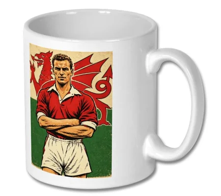 John Charles Wales-Inspired Football Art Mug | Welsh Legend