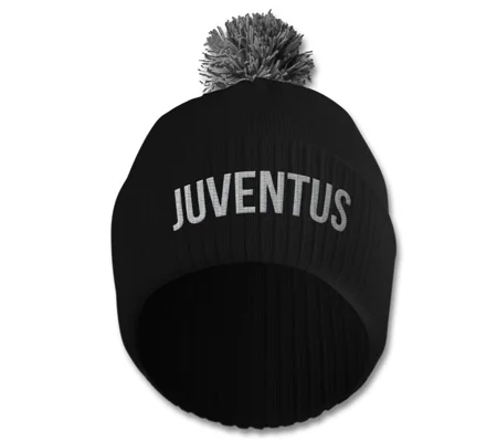 Juventus FC Embroidered Retro-Style Bobble Hat