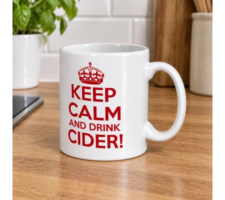 Keep Calm and Drink Cider Mug | Bristol City-Inspired Football Fan Gift