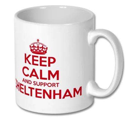 Keep Calm and Support Cheltenham Mug | Cheltenham-Inspired Football Fan Gift